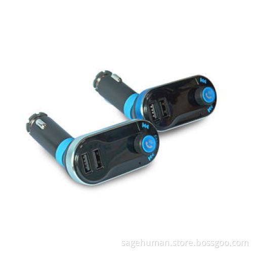 Bluetooth car FM transmitter with dual port 2.1a car charger